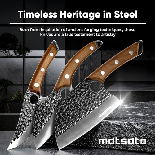 Matsato Knife Set 3-Piece Kitchen Knives, Cooking Chef Knife Set