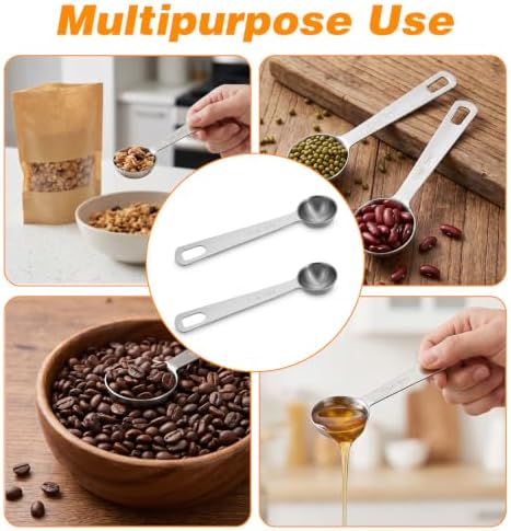 Teaspoon Measuring Spoon, 2PCS 1 Teaspoon Scoop, 5ml (4.7x1.2 Inch)