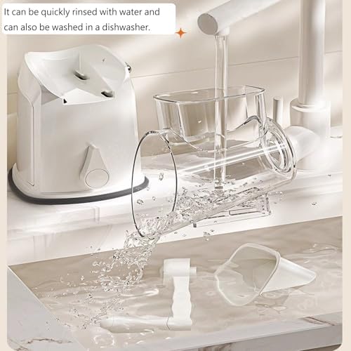RULA Rotary Cheese Grater Hand Crank Vegetable Chopper Slicer Set, Fruit Cutter Veggie Shredder Food Dicer Chopping Cooking for Nuts Onion Tomato Potato Salad Garlic Cucumber Carrot and Cabbage