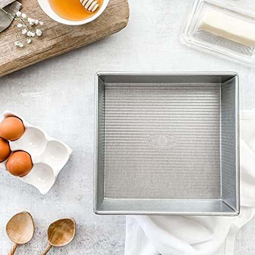 USA Pan Bakeware Nonstick Square Cake Pan, 9 Inch, Aluminized Steel