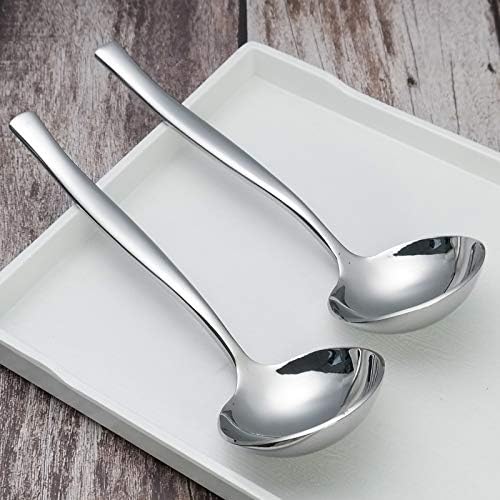 4-Piece Stainless Steel Small Gravy Soup Ladles, Gravy Ladle Spoon