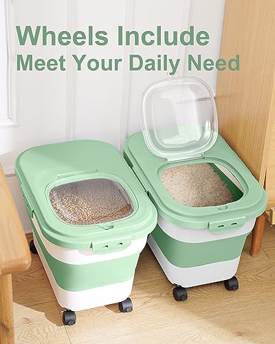 20-30 Lbs Rice Storage Container,Collapsible Food Storage Container