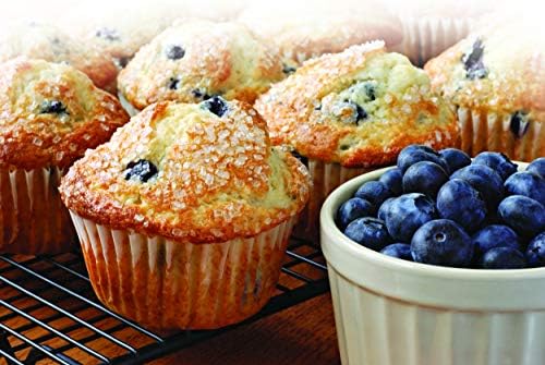 Chicago Metallic Professional 6-Cup Non-Stick Muffin Pan, Make up to 6 large muffins, cupcakes, quiches, egg cups, and more,14-Inch-by-10.25-Inch