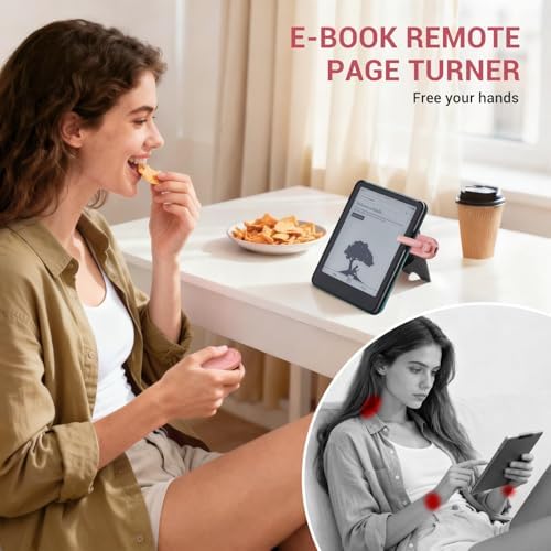 CoBak Remote Page Turner – Page Turning & Camera Remote Shutter for Kobo, E-Readers, iPad & iPhone, Compatible with Kindle Paperwhite – Wireless Control for Reading, Photos & Video