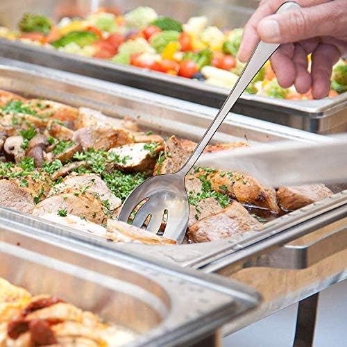 AOOSY 2 Pcs Stainless Steel Serving Utensil Set, Long Handle Serving Spoons