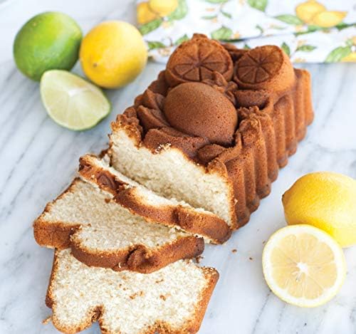 Nordic Ware Citrus Blossom Loaf, 6 Cup, Toffee