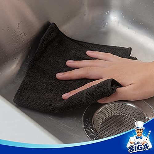 MR.SIGA Microfiber Cleaning Cloths, Streak Free Microfiber Towels, 12 Pack