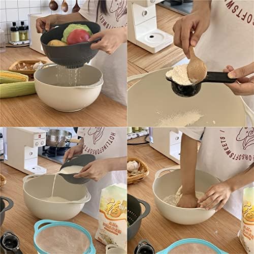 Plastic Nesting Bowls Set, 8 Pieces