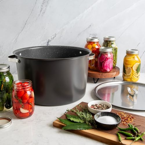 Nordic Ware Verde Ceramic Nonstick 16 Quart Stockpot with Lid