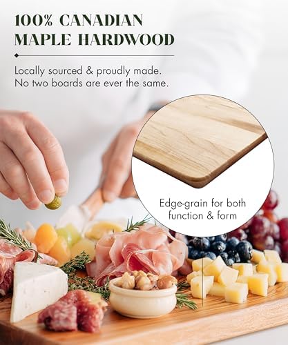 Labell Large Canadian Maple End Grain Cutting Board, 16 x 20 x 0.75 in
