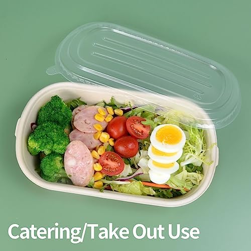 32 oz Disposable Meal Prep Containers with Lids 50 Pack