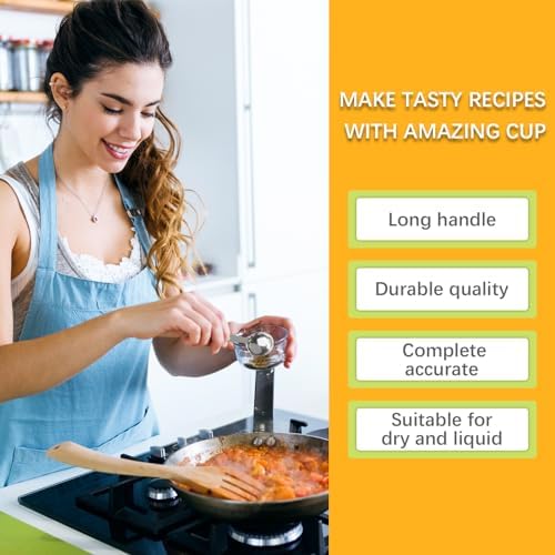 2PCS 1Tbsp(15ml, 1/2oz) Measuring Spoon, Stainless Steel Measure Scoop