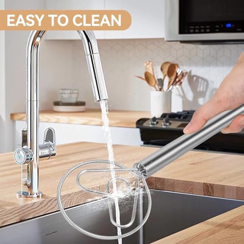 Danish Dough Whisk Stainless Steel Hook Dutch Baking Tool Bread Sourdough Mixer for Pizza Pastry Cake Batter Making