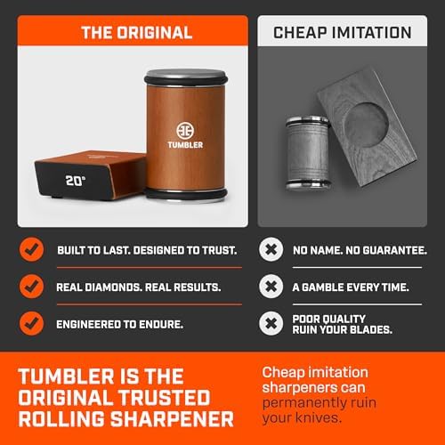 TUMBLER Pro Rolling Knife Sharpener™ (Orange)