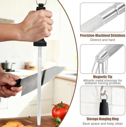 Professional 12-Inch Knife Sharpening Rod