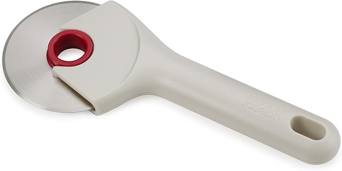 Joseph Joseph Ringo Easy Clean Pizza Wheel Cutter Slicer, Stainless Steel blade, Dishwasher safe