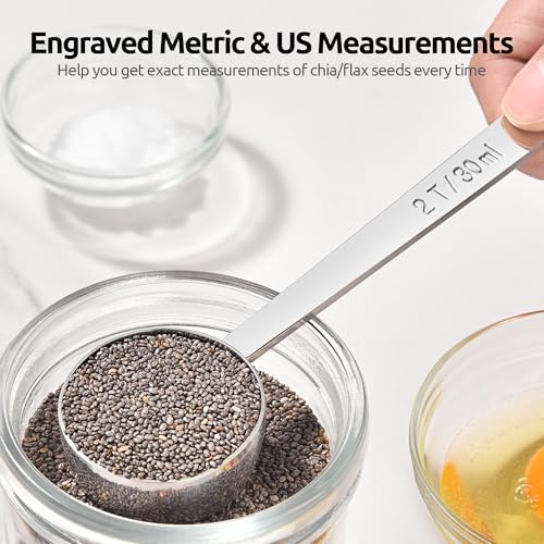 U-Taste Coffee Scoop 1&2 Tablespoon, 4.3in Long Handle Tbsp Measuring Spoon