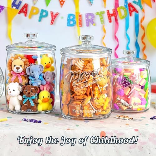 Cookie Jar with Airtight Lids, Half Gallon Glass Jar 1 Pack