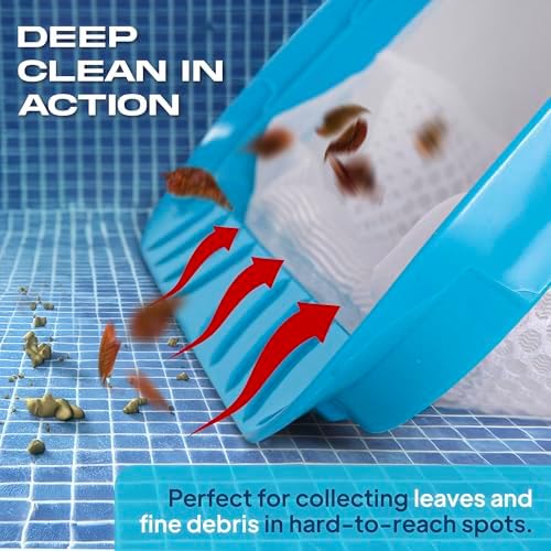 The Skimmie Neptune Net & Swim-N-Scoop Fine Mesh Pool Skimmer Nets Deep-Bag Leaf Rakes for Pools, Spas, Fountains & Cold Plunges Handheld Skimmers for Surface and Floor Cleaning. *Pole NOT Included