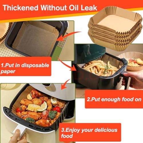 Small Air Fryer Liners, 2 2.1 2.6 3qt Mini Air Fryer Liners