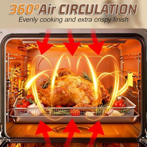 P&P CHEF 15.4 Inch Air Fryer Basket for Oven, Air Fryer Rack, 1 Piece