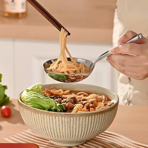 Heavy-Duty Ladle (Short Handle) Big Spoon 18/10 Stainless Steel
