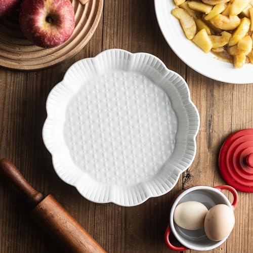 Pie Pan for Baking, 9 Inch Ceramic Pie Dish Non-Stick