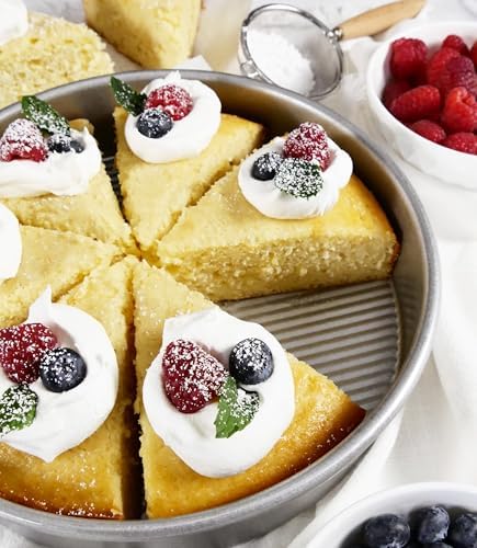 USA Pan Bakeware Round Cake Pan, 9 inch, Nonstick & Quick Release Coating, Made in the USA from Aluminized Steel, Set of 2 (Pack of 3)