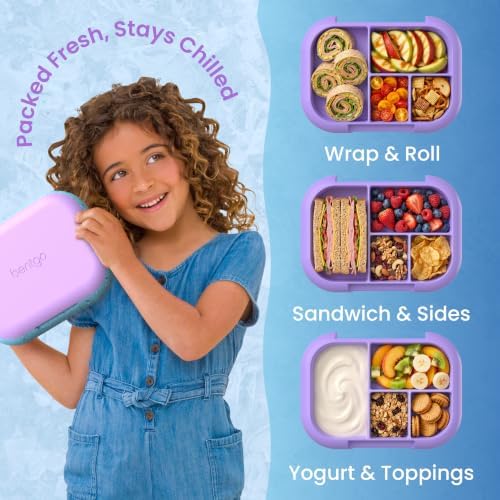 Bentgo Chill Kids 4-Compartment Bento Box Leakproof Lunch Box