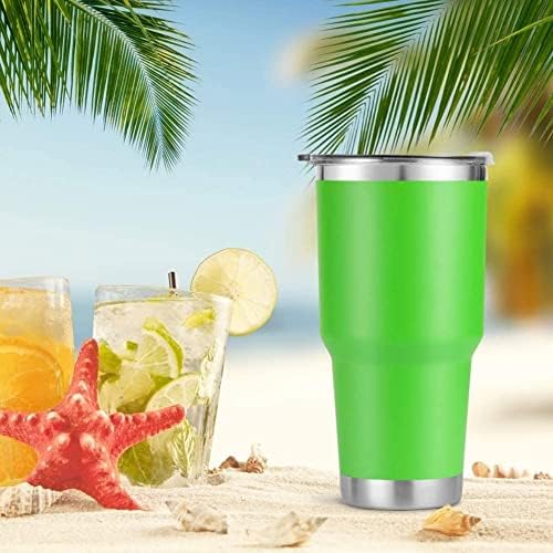 D·S 30 oz Lime Tumbler Double Wall Vacuum Insulated Travel Coffee Mug