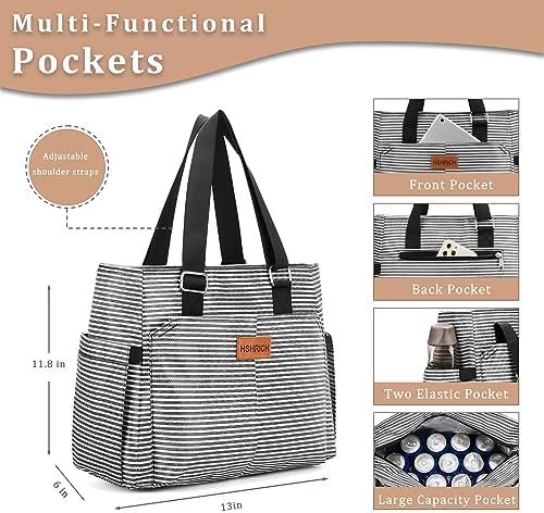 HSHRICH Insulated Lunch Bag Women - Large Tote Lunch Box For Work