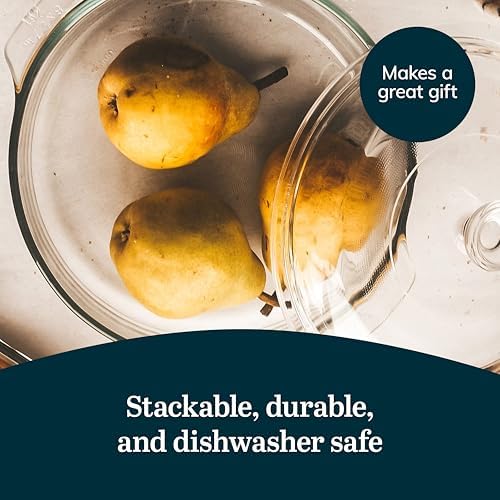 Libbey Baker's Basics Glass Casserole Dish Set with Covers, 3-Piece
