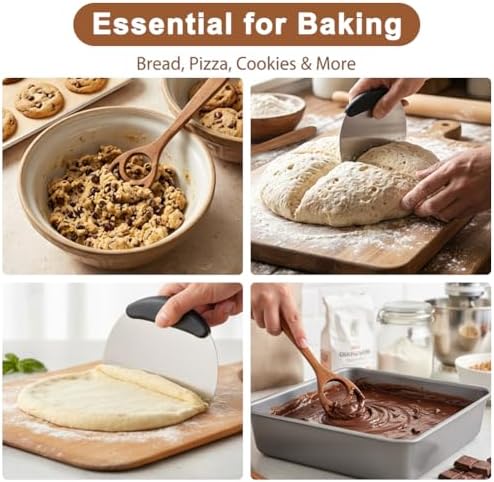 2 Pack Wooden Danish Dough Whisk, 13 Inch Handcrafted Dutch Bread Whisk