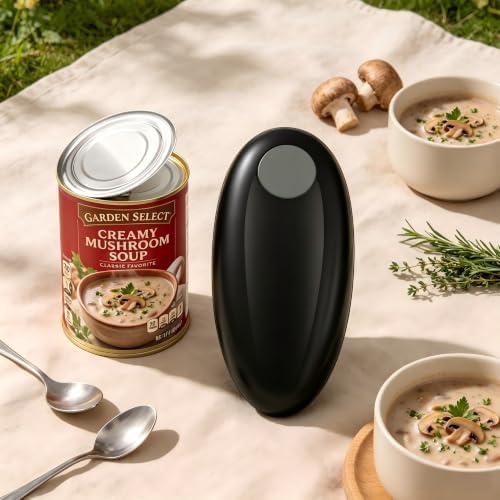 Electric Can Opener, One Touch Automatic Smooth Edge for Seniors