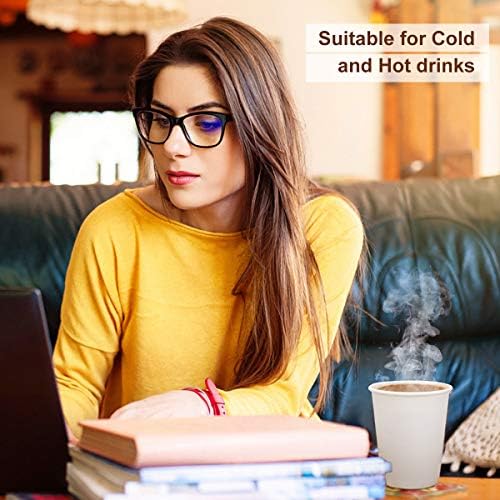 Paper Cups 8 Oz, 120 Pack Paper Coffee Cups 8 Oz, Disposable Cups for Hot and Clod Beverage, White Water Cups, Disposable Tea Cups for Home Office Party Travel