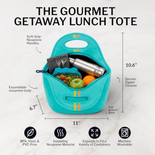 Built Gourmet Getaway Neoprene Lunch Bag - Blue Cockatoo