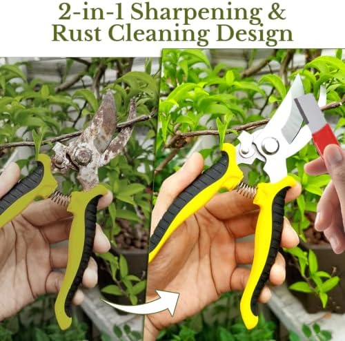 Garden Tool Pruning Shear Blade Sharpener, Kitchen Knife Sharpener