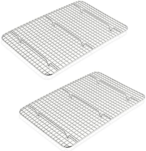 P&P CHEF 15.3 Inch Stainless Steel Cooling Baking Rack Set of 2