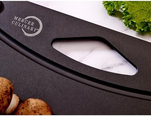 Mercer Culinary Composite Cutting Board-11 3/4" X 9 1/4", with Non Slip Feet and Juice Groove - Black