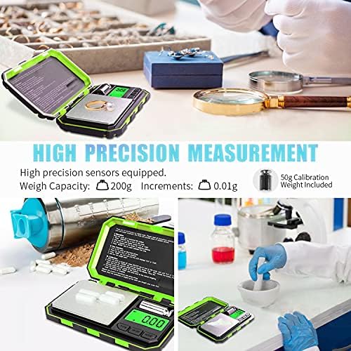 Fuzion Digital Pocket Scale, 200g x 0.01g Gram Scale High Precision