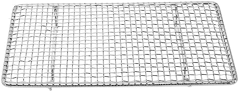 Rengue Stainless Steel Cooling Rack for Baking, Roasting and Grilling, High Temperature Up to 575°F, Dishwasher Safe Stainless Steel Cooling Rack for Baking, Nan Kitchen (Rectangle 19.2CM)