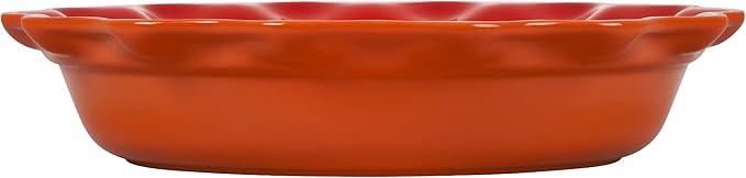 Le Creuset Stoneware 9" Heritage Pie Dish, Flame