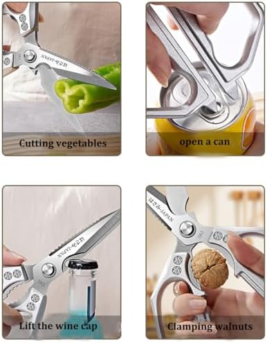 Kitchen Scissor Heavy Duty Stainless Steel Kitchen Shears for Food Golden
