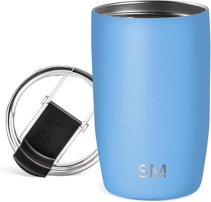 Simple Modern Voyager Tumbler with Flip Lid | Travel Coffee Mug | Insulated Stainless Steel Cold Brew Iced or Hot Coffee Cup | Gifts for Women Men Her Him | 12oz, Snow Day