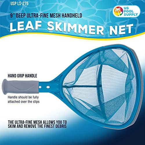 U.S. Pool Supply Professional Spa, Hot Tub, Pool Hand Leaf Skimmer Net with