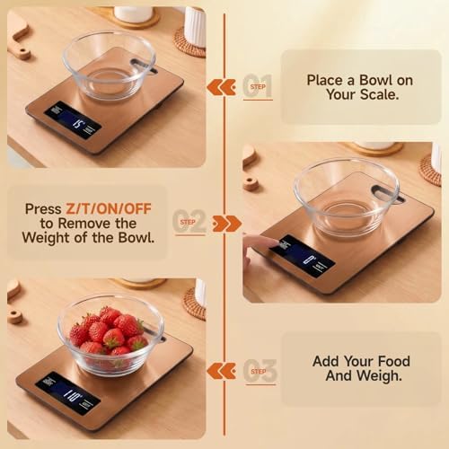 Food Scale, Digital Kitchen Scale with Hanging Loop, 11lb Baking Scale