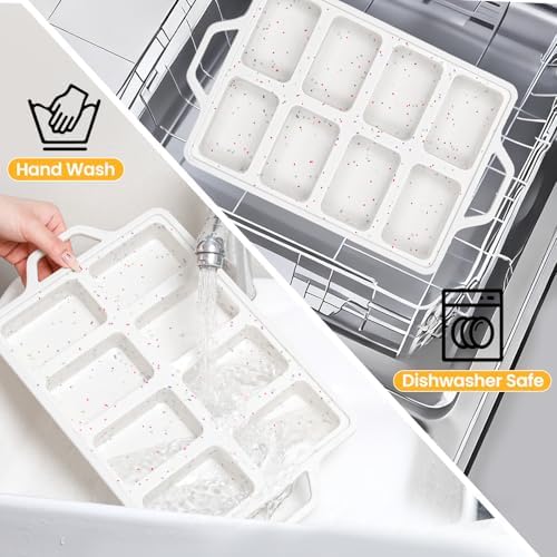 Metal Reinforced Silicone Mini Loaf Pan, 8-Cavity Nonstick Mini Bread Pans