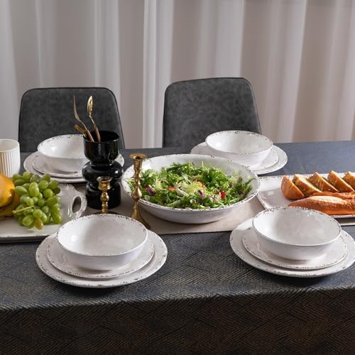 Farmhouse Rustic large Melamine Serving Platters Set of 2, 17"x10"