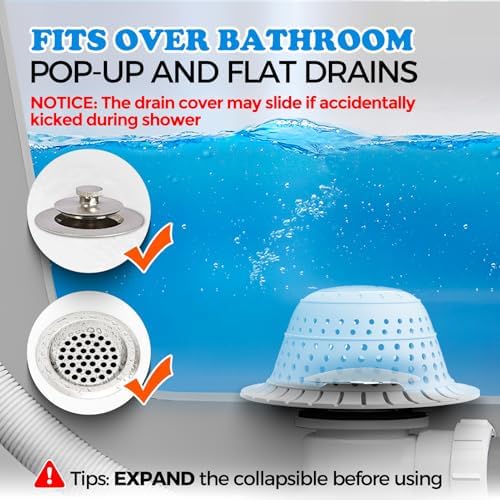 zaa Shower Drain Hair Catcher Bathtub Drain Cover Strainer Protector