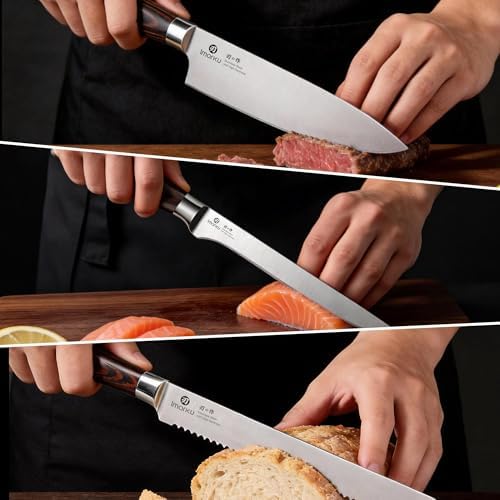 imarku 3 Piece Knife Set, Japanese High Carbon Stainless Steel Chef Knife